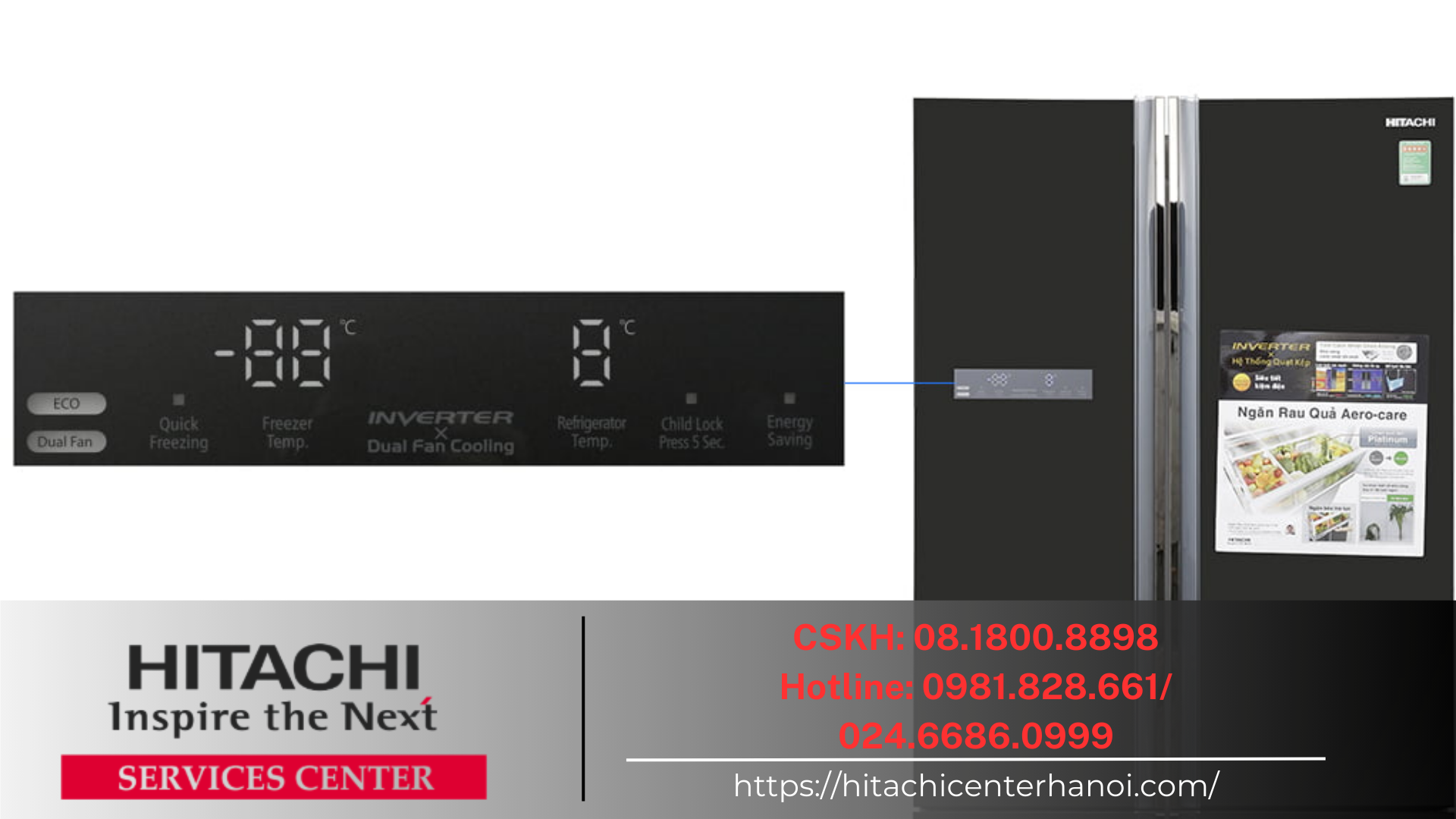 Khi tủ lạnh Hitachi báo lỗi F103, cần LH đơn vị sửa chữa: 08.1800.8898 Khi tủ lạnh Hitachi báo lỗi F103, cần LH đơn vị sửa chữa: 08.1800.8898