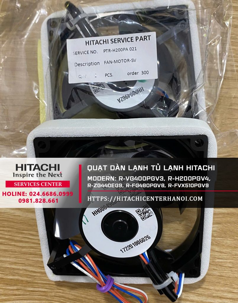 Quạt dàn lạnh tủ lạnh Hitachi