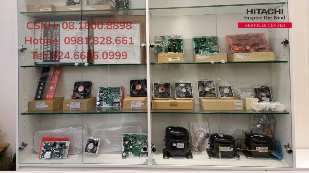 Các linh kiện tủ lạnh Hitachi chính hãng Các linh kiện tủ lạnh Hitachi chính hãng