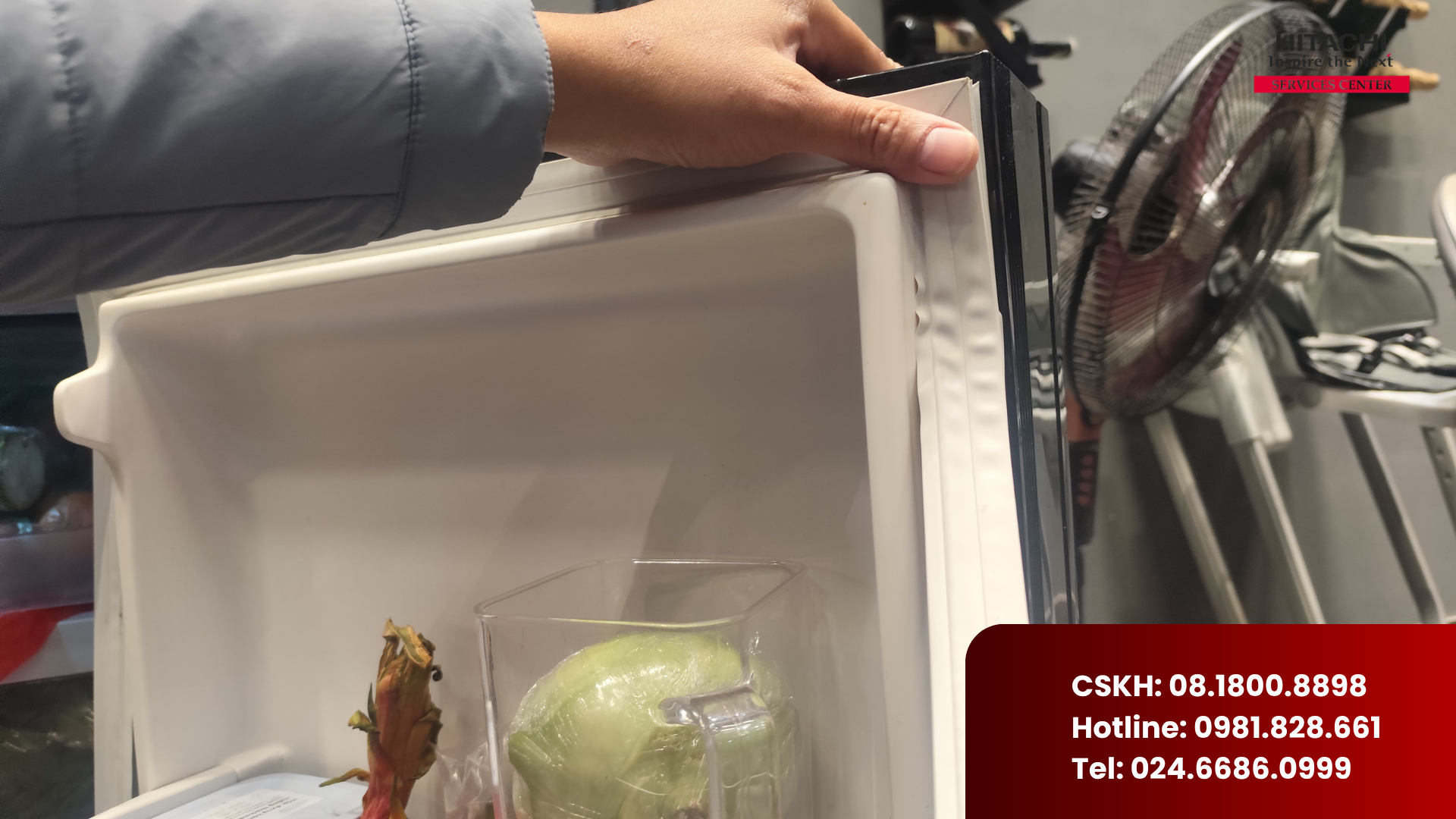 Thay gioăng "ron" tủ lạnh Hitachi tại Hoài Đức - Dịch vụ 24/7 (2)