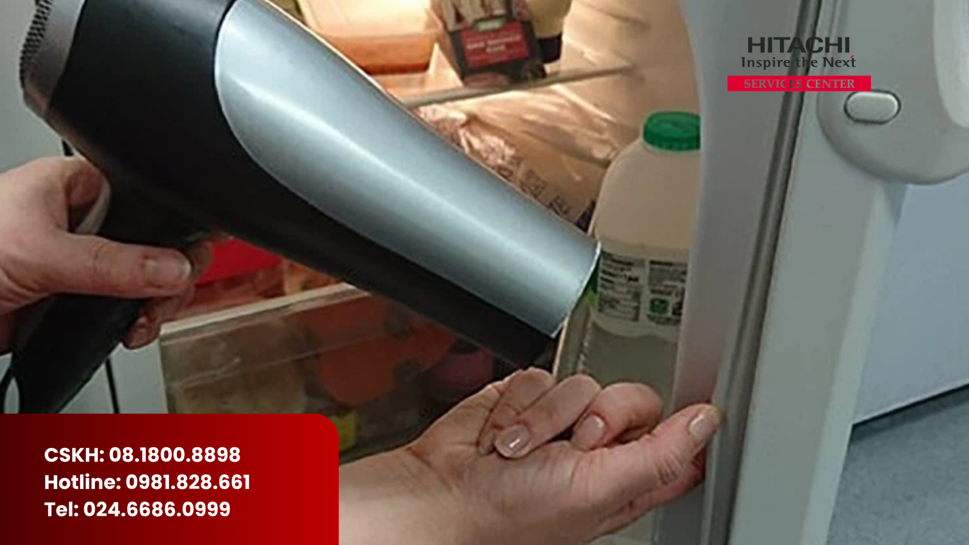 Thay gioăng "ron" tủ lạnh Hitachi tại Hoài Đức - Dịch vụ 24/7 (3)