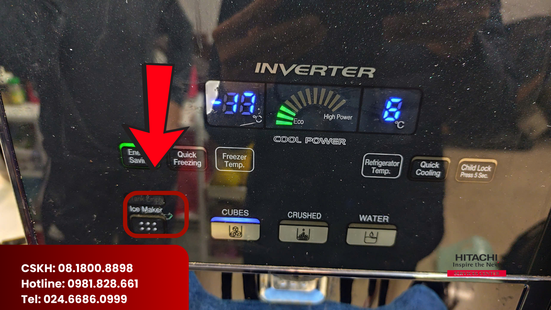Khắc phục lỗi tủ lạnh Hitachi không làm đá tự động trong 5 bước (1)