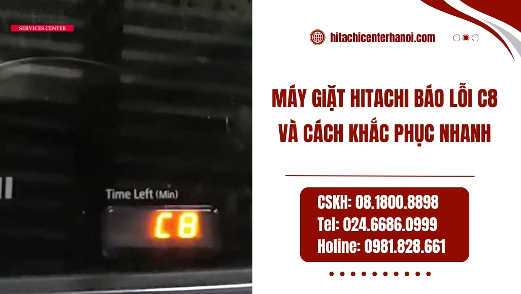 may giat Hitachi bao loi C8